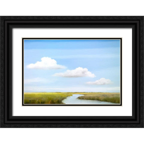 Down the river IV Black Ornate Wood Framed Art Print with Double Matting by Paus, Hans