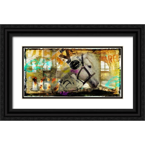 My Friend Black Ornate Wood Framed Art Print with Double Matting by Baker, Micha