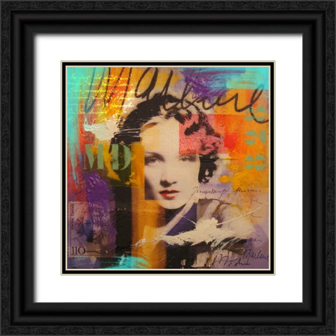 Marlene D. Black Ornate Wood Framed Art Print with Double Matting by Baker, Micha