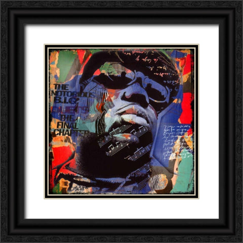 The notorius BLG Black Ornate Wood Framed Art Print with Double Matting by Baker, Micha