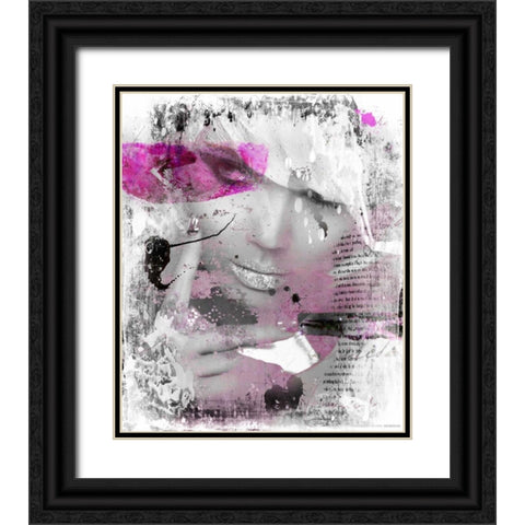 Shyness Black Ornate Wood Framed Art Print with Double Matting by Baker, Micha