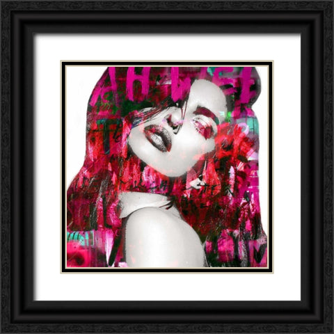 Emotion Black Ornate Wood Framed Art Print with Double Matting by Baker, Micha