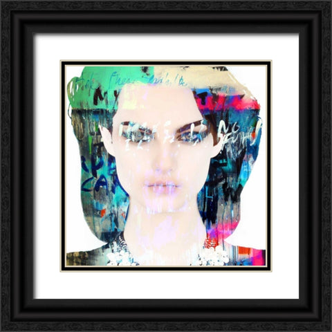 Dignity Black Ornate Wood Framed Art Print with Double Matting by Baker, Micha