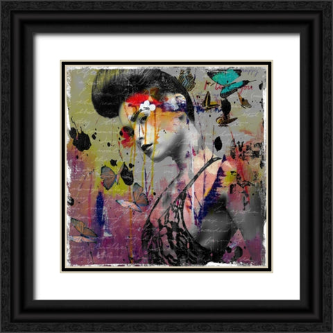 Wait forâ€¦. Black Ornate Wood Framed Art Print with Double Matting by Baker, Micha