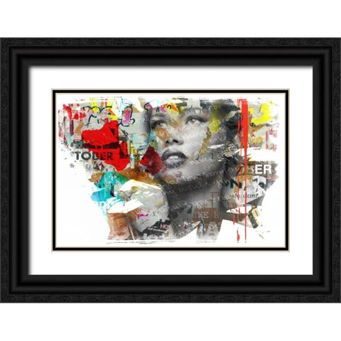 Wish forâ€¦. Black Ornate Wood Framed Art Print with Double Matting by Baker, Micha