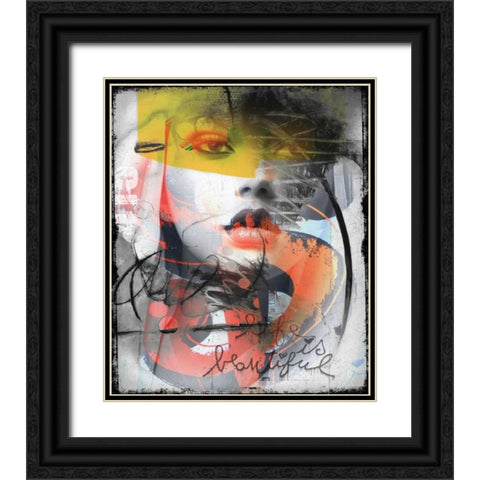 Surprice Black Ornate Wood Framed Art Print with Double Matting by Baker, Micha