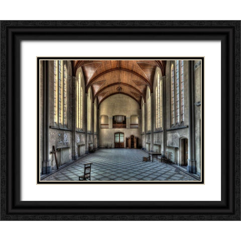 Salve Mater Black Ornate Wood Framed Art Print with Double Matting by Sneeuw, Ivo