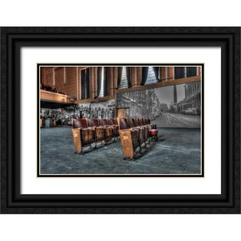 Theater Jeusette Black Ornate Wood Framed Art Print with Double Matting by Sneeuw, Ivo