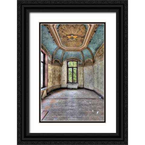 Chateau Rochendaal II Black Ornate Wood Framed Art Print with Double Matting by Sneeuw, Ivo