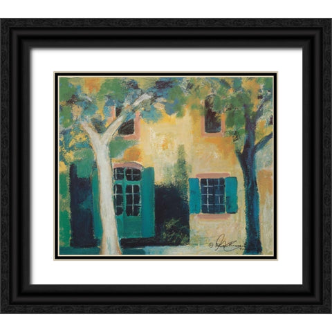 Piazza I Black Ornate Wood Framed Art Print with Double Matting by Kruse-kolk, Alie