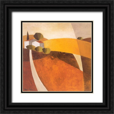 Country road I Black Ornate Wood Framed Art Print with Double Matting by Paus, Hans