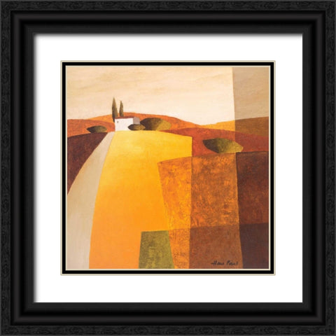 Country road III Black Ornate Wood Framed Art Print with Double Matting by Paus, Hans