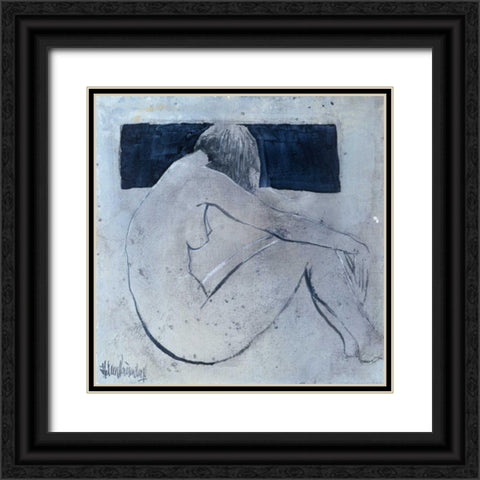 Studies from the nude II Black Ornate Wood Framed Art Print with Double Matting by Vriesendorp, Heleen