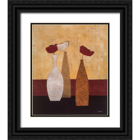 Scenery I Black Ornate Wood Framed Art Print with Double Matting by Paus, Hans