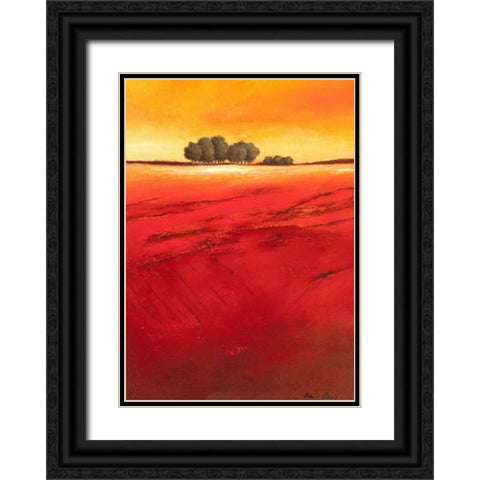 Tree Timberline I Black Ornate Wood Framed Art Print with Double Matting by Paus, Hans