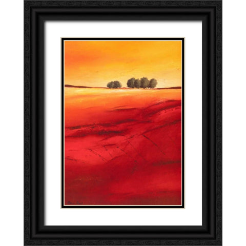 Tree Timberline II Black Ornate Wood Framed Art Print with Double Matting by Paus, Hans