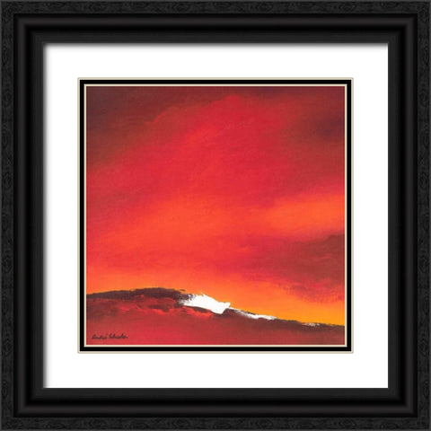 Waving line I Black Ornate Wood Framed Art Print with Double Matting by Schrooten, Andre