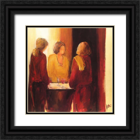 Meeting place I Black Ornate Wood Framed Art Print with Double Matting by Roseboom, Jettie