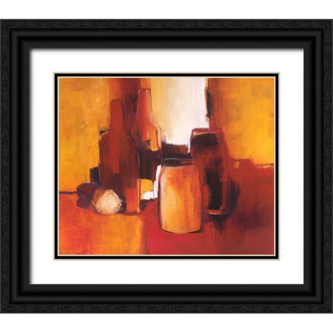Cans and bottles I Black Ornate Wood Framed Art Print with Double Matting by Roseboom, Jettie