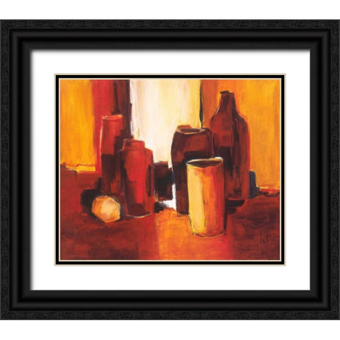 Cans and bottles II Black Ornate Wood Framed Art Print with Double Matting by Roseboom, Jettie