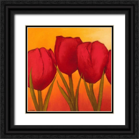 Be in full bloom I Black Ornate Wood Framed Art Print with Double Matting by Schrooten, Andre