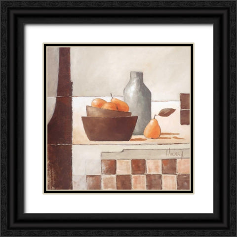 Still life in grey I Black Ornate Wood Framed Art Print with Double Matting by Heigl, Franz