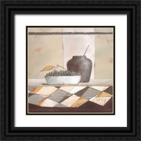 Still life in grey II Black Ornate Wood Framed Art Print with Double Matting by Heigl, Franz