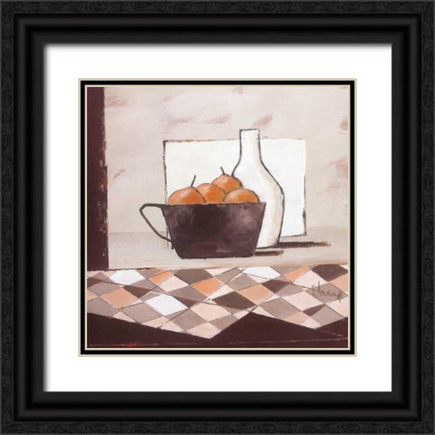 Still life in grey III Black Ornate Wood Framed Art Print with Double Matting by Heigl, Franz
