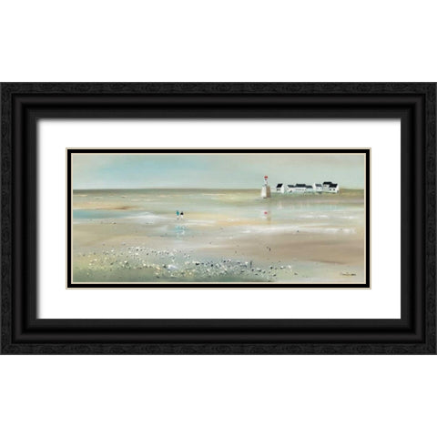 Front line II Black Ornate Wood Framed Art Print with Double Matting by Jauneau, Jean