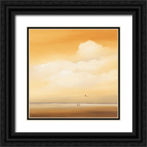 Flying high Black Ornate Wood Framed Art Print with Double Matting by Paus, Hans