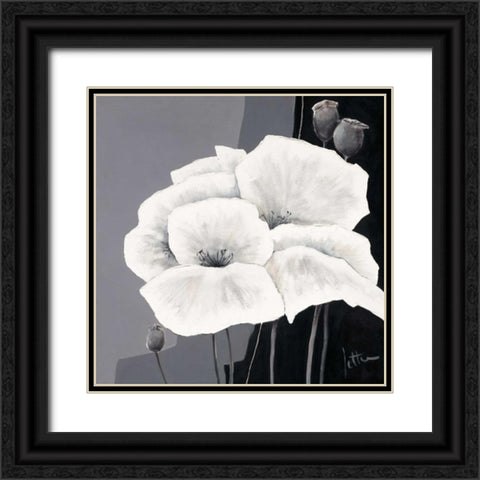 Decora II Black Ornate Wood Framed Art Print with Double Matting by Roseboom, Jettie