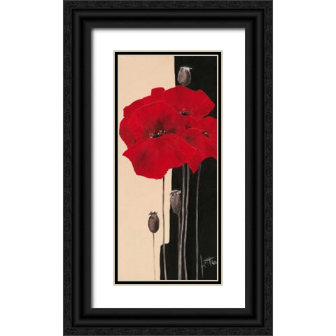 Refined II Black Ornate Wood Framed Art Print with Double Matting by Roseboom, Jettie