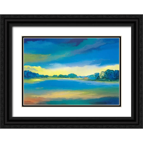 Timeless II Black Ornate Wood Framed Art Print with Double Matting by Paus, Hans