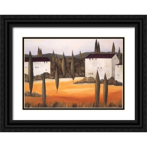 Twilight II Black Ornate Wood Framed Art Print with Double Matting by Paus, Hans