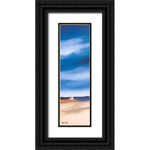 Blue sky II Black Ornate Wood Framed Art Print with Double Matting by Paus, Hans