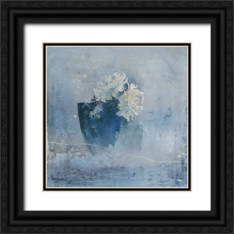 Blue Magnificence I Black Ornate Wood Framed Art Print with Double Matting by Vriesendorp, Heleen