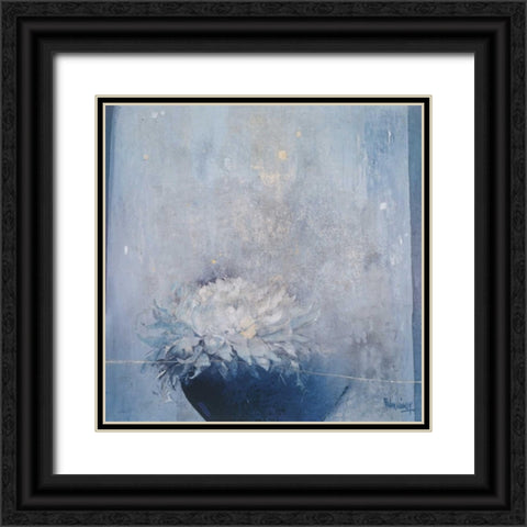 Blue Magnificence II Black Ornate Wood Framed Art Print with Double Matting by Vriesendorp, Heleen