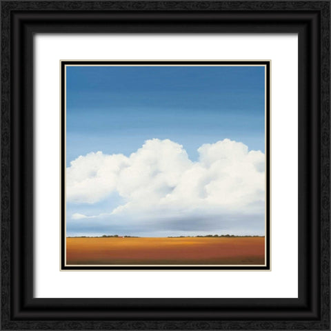 Clouds I Black Ornate Wood Framed Art Print with Double Matting by Paus, Hans