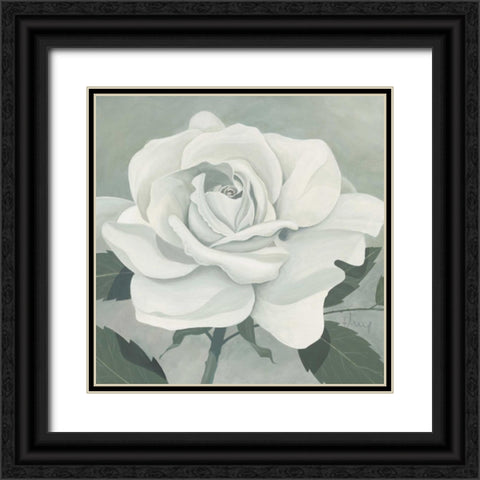 Rose One Black Ornate Wood Framed Art Print with Double Matting by Heigl, Franz