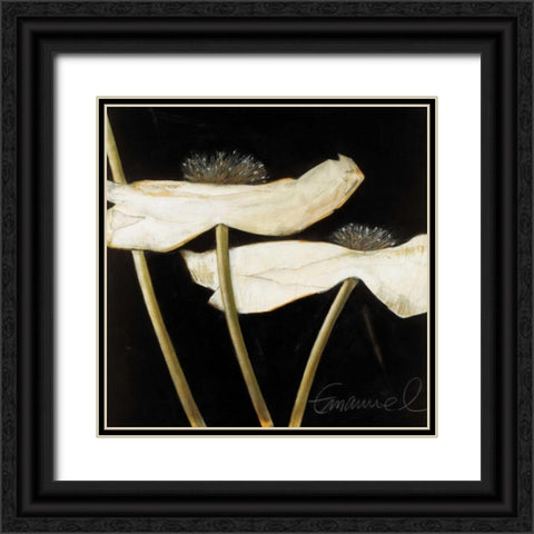 Excellent I Black Ornate Wood Framed Art Print with Double Matting by Emanuel, Beate