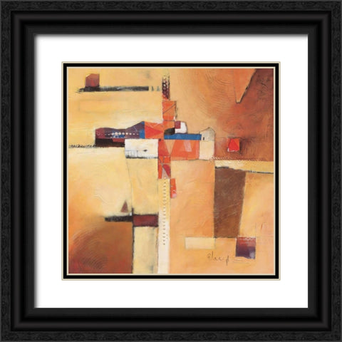 Abstract I Black Ornate Wood Framed Art Print with Double Matting by Heigl, Franz