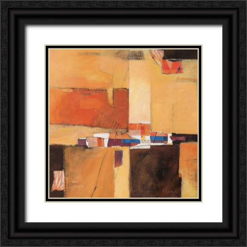 Abstract II Black Ornate Wood Framed Art Print with Double Matting by Heigl, Franz