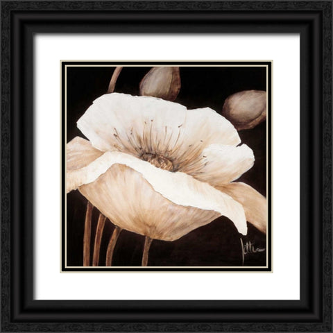 Amazing poppies II Black Ornate Wood Framed Art Print with Double Matting by Roseboom, Jettie
