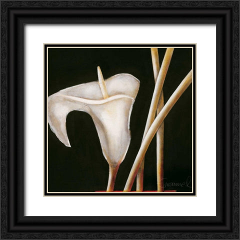 Lily in sepia I Black Ornate Wood Framed Art Print with Double Matting by Emanuel, Beate