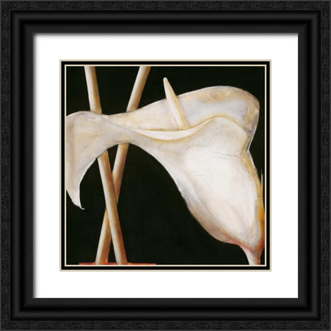 Lily in sepia II Black Ornate Wood Framed Art Print with Double Matting by Emanuel, Beate