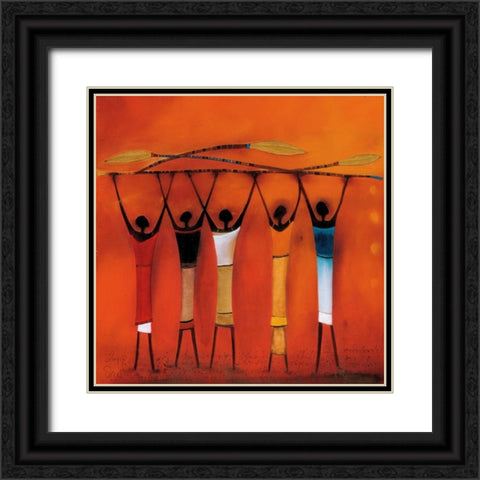 Feel free II Black Ornate Wood Framed Art Print with Double Matting by Noordhuis, Jan Eelse