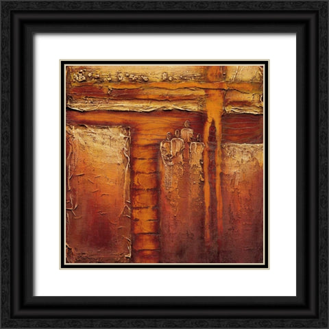 Join together II Black Ornate Wood Framed Art Print with Double Matting by Optendrees, Liesbeth