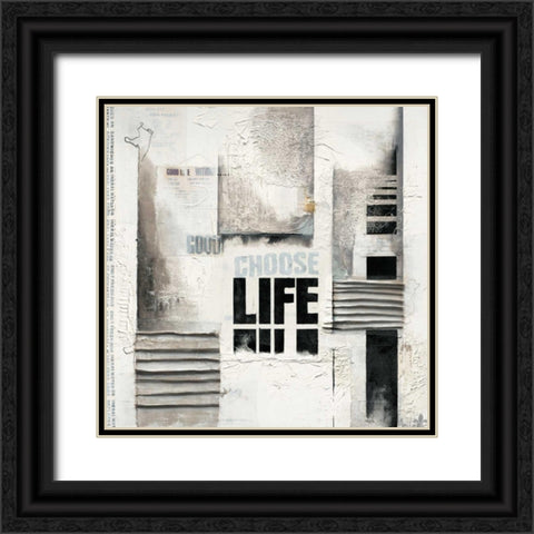 Choose life Black Ornate Wood Framed Art Print with Double Matting by Oudkerk, Marie-Louise