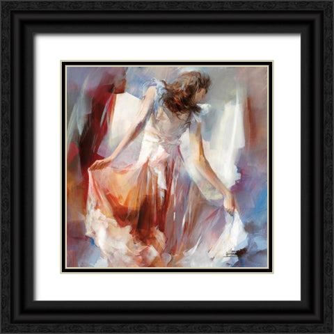 Summerdress II Black Ornate Wood Framed Art Print with Double Matting by Haenraets, Willem