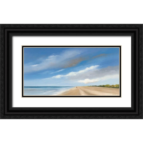 Along the Sea I Black Ornate Wood Framed Art Print with Double Matting by Paus, Hans